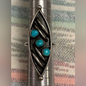 Vintage Petite Point Navajo Ring